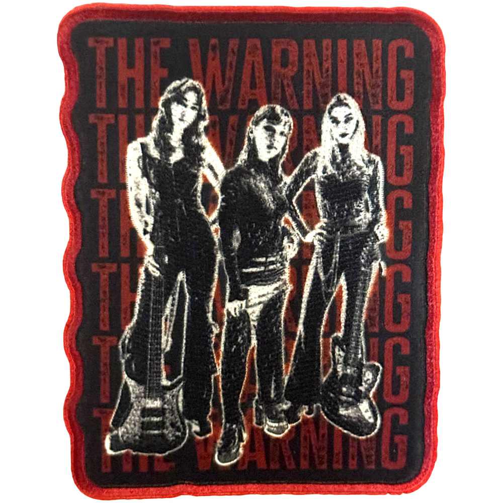 The Warning - Stacked Patch - Zwart/Rood